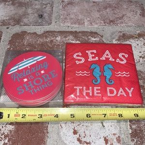 Party coaster & napkin set
